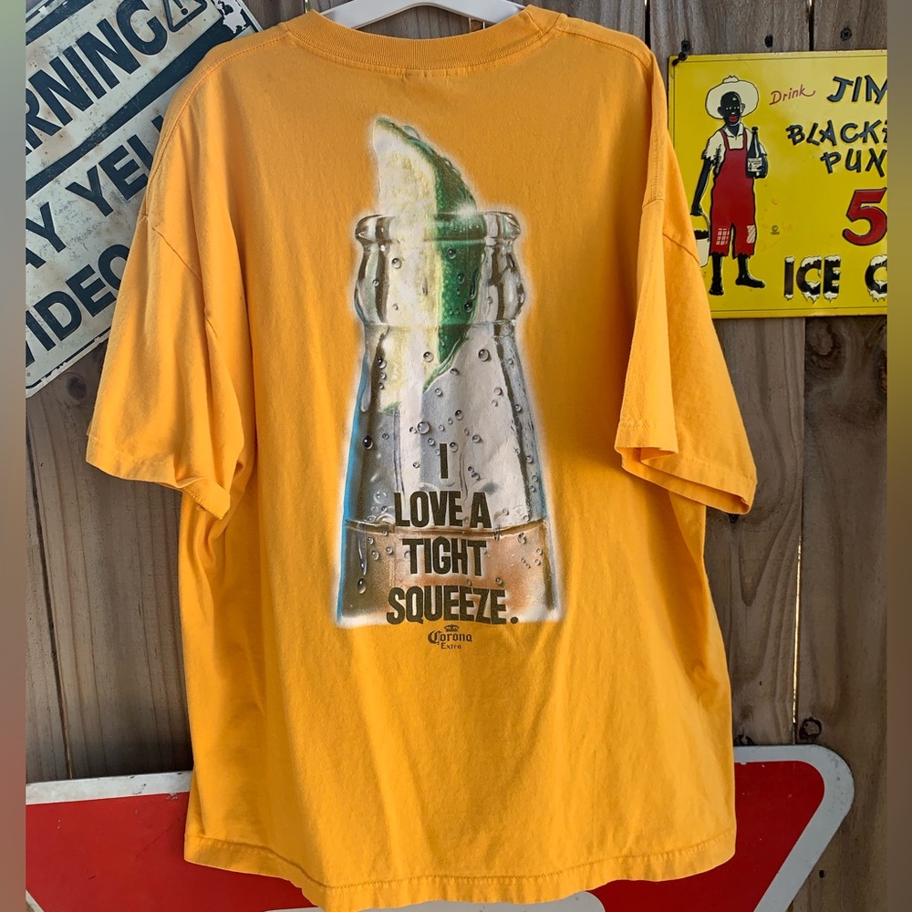 Vintage 90s-00s Corona Extra Mexican Beer Tshirt size XXL double Sided